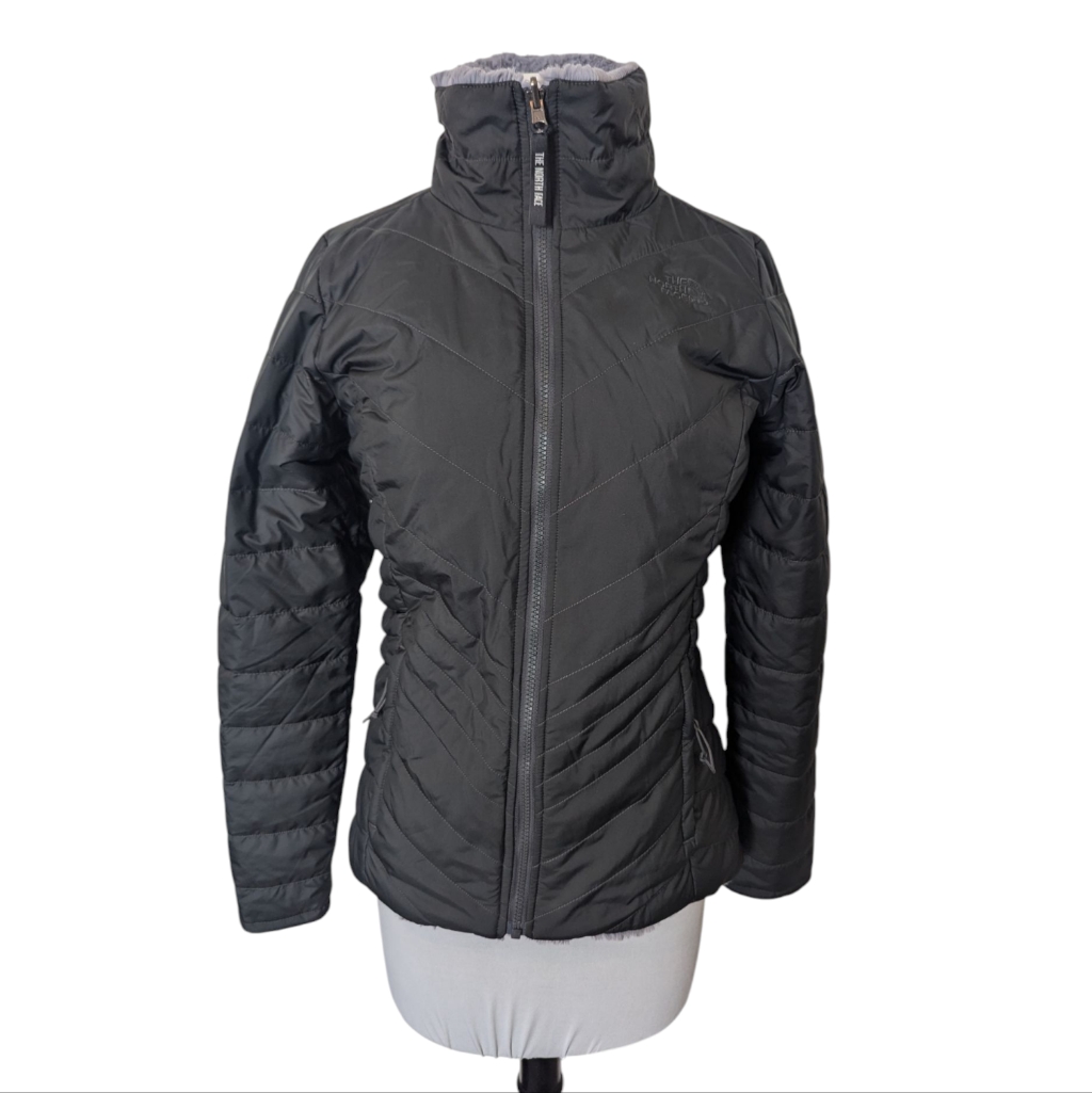 Womans North Face Jacket Size Small Grey North Face Reversible North Face